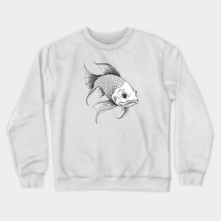 Monochrome carp Crewneck Sweatshirt